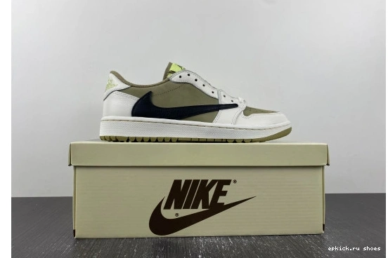 EP Travis FZ3124-200 Neutral Olive Jordan Retro Low Golf Scott 1 0901
